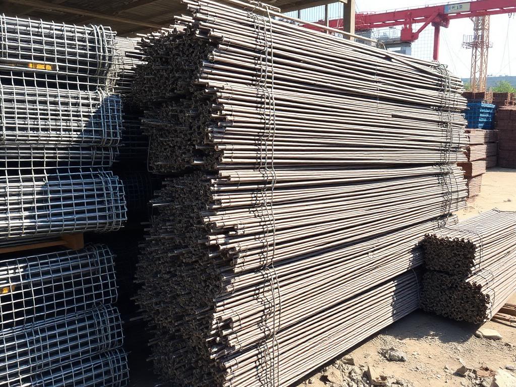 Bundles of reinforcement bars and BRC mesh